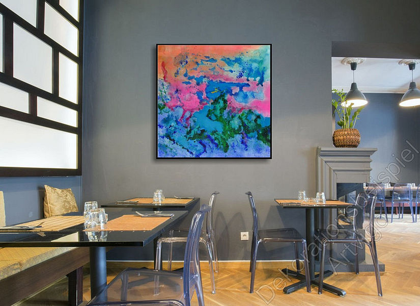 Restaurant Dekoration Abstraktes Gemälde